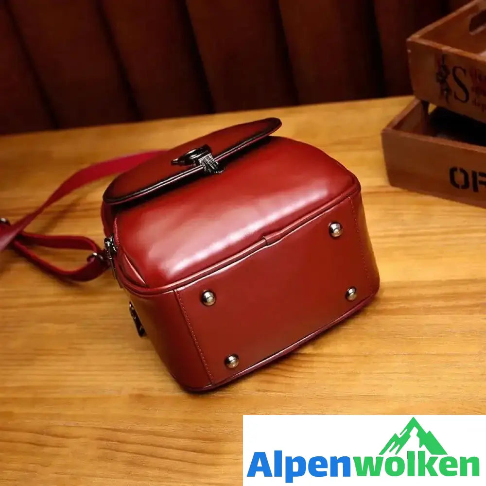 Alpenwolken - Damen Multifunktionaler Modischer Rucksack aus Leder