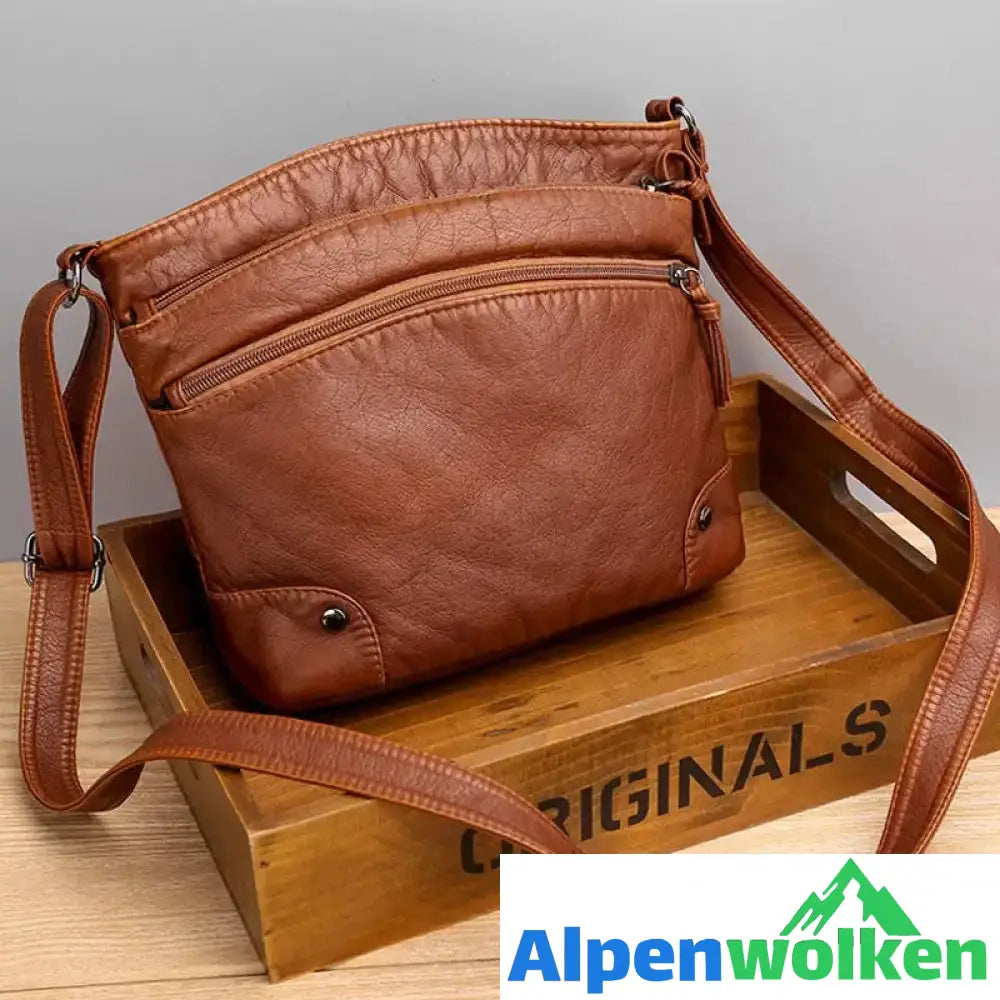 Alpenwolken - Damen Retro kleine lässige einfache Umhängetasche