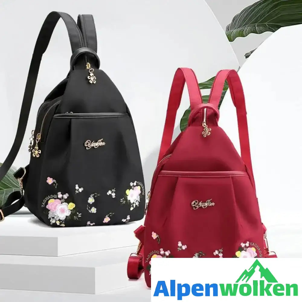 Alpenwolken - Damen Rucksack mit Stickerei