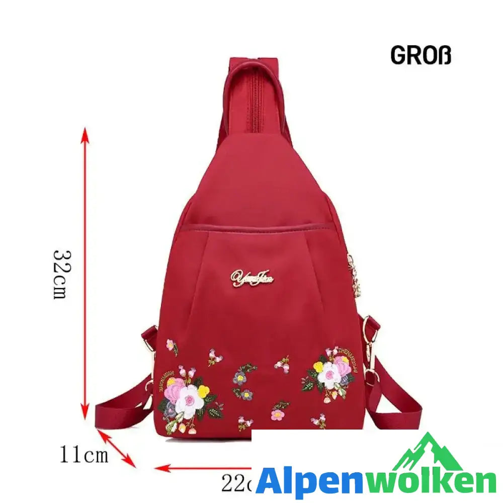 Alpenwolken - Damen Rucksack mit Stickerei