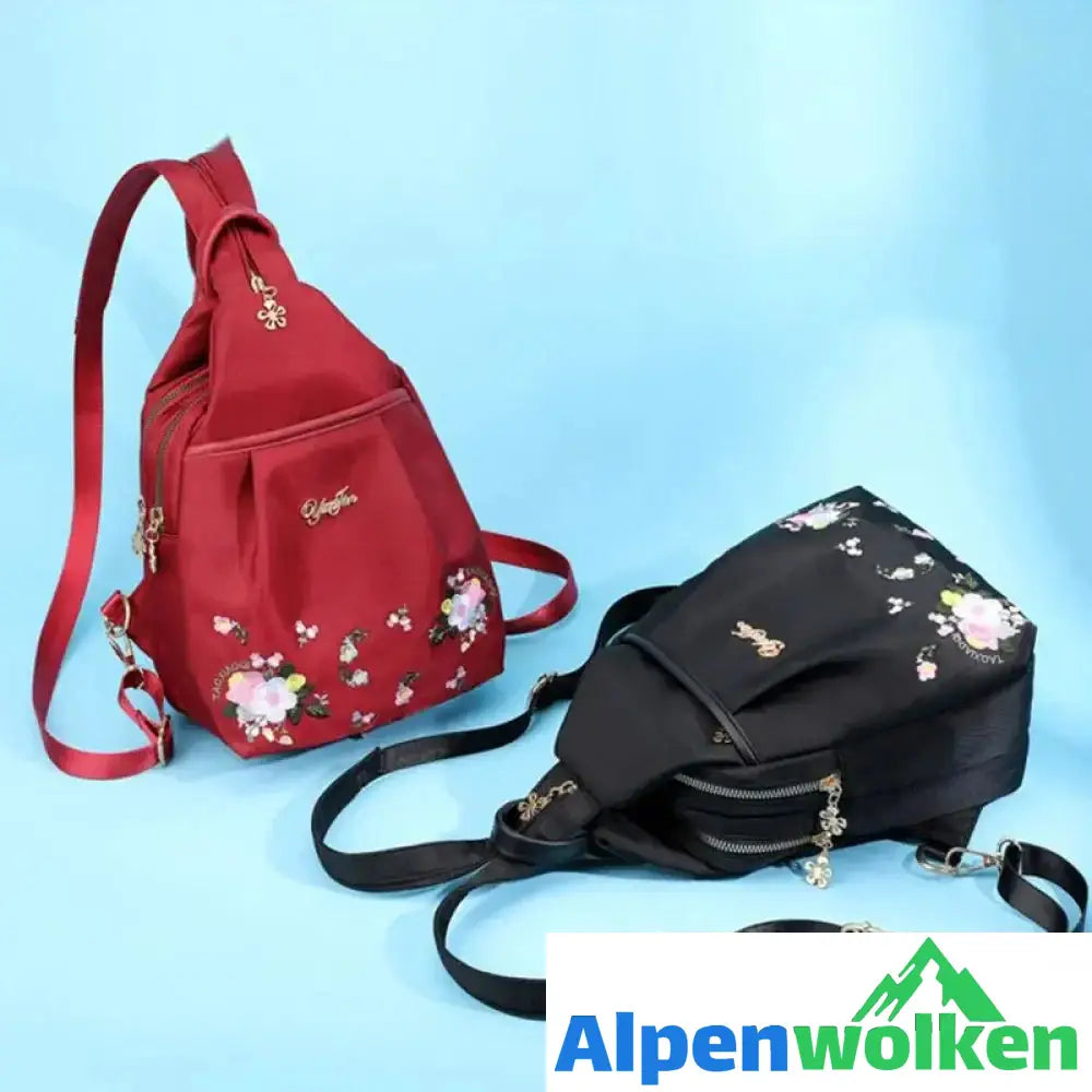 Alpenwolken - Damen Rucksack mit Stickerei