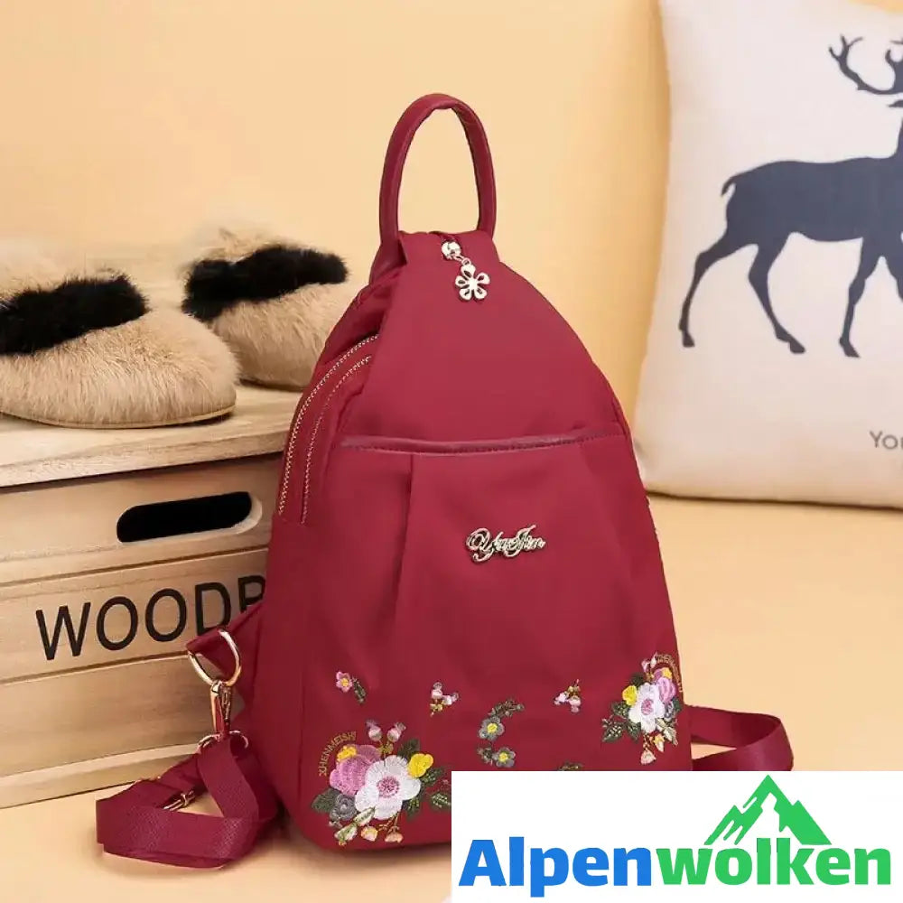 Alpenwolken - Damen Rucksack mit Stickerei