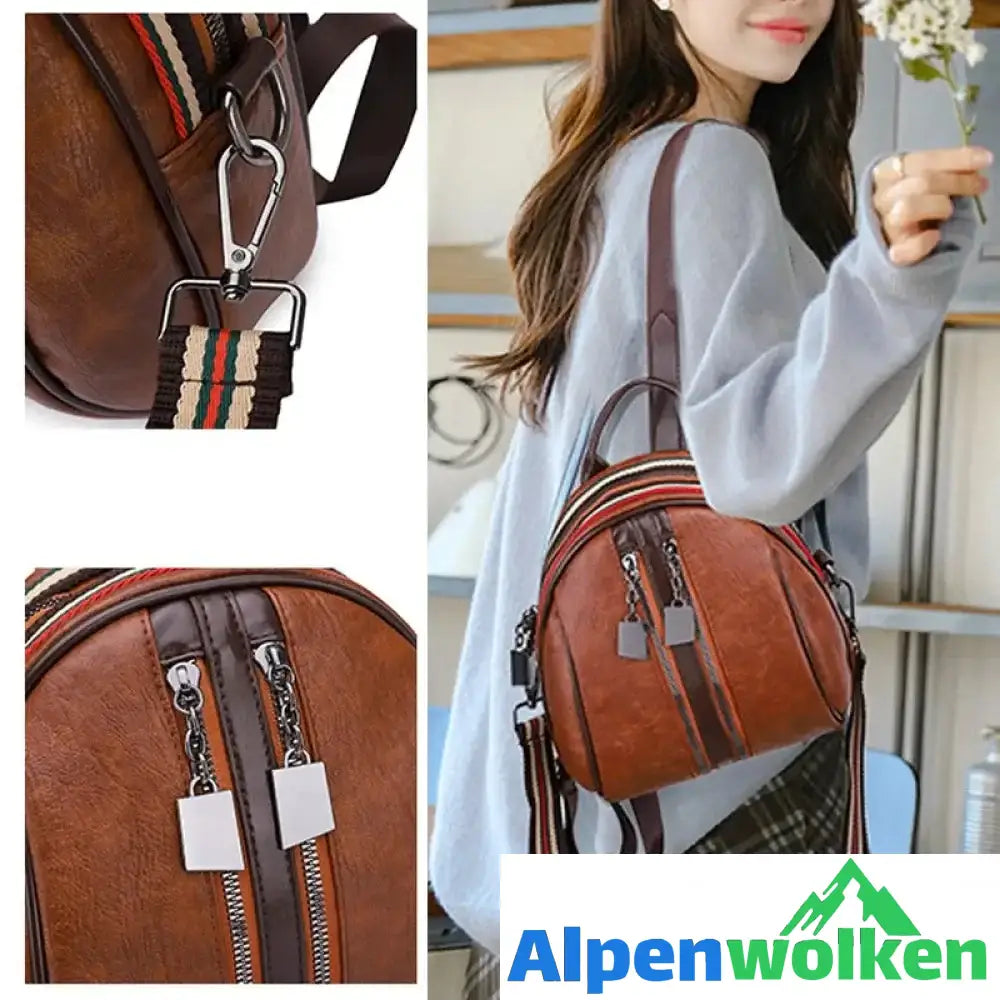 Alpenwolken - Damen Stylischer Muschelrucksack