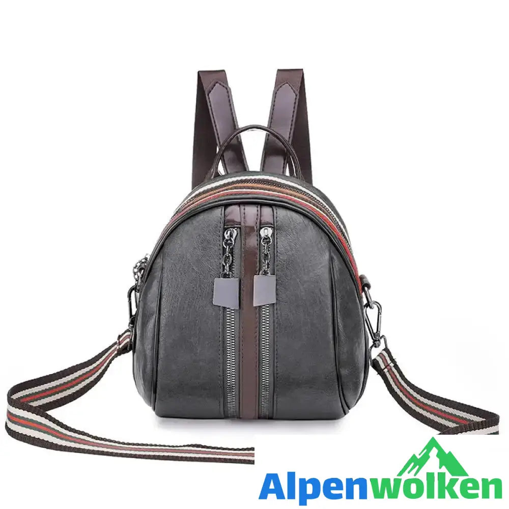 Alpenwolken - Damen Stylischer Muschelrucksack Grau