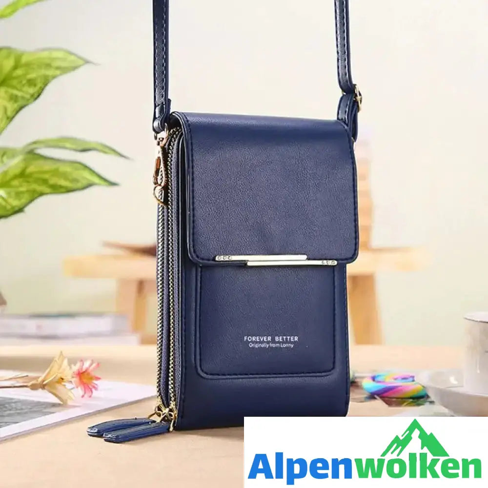 Alpenwolken - Damen Süße und stylische Handytasche Blau