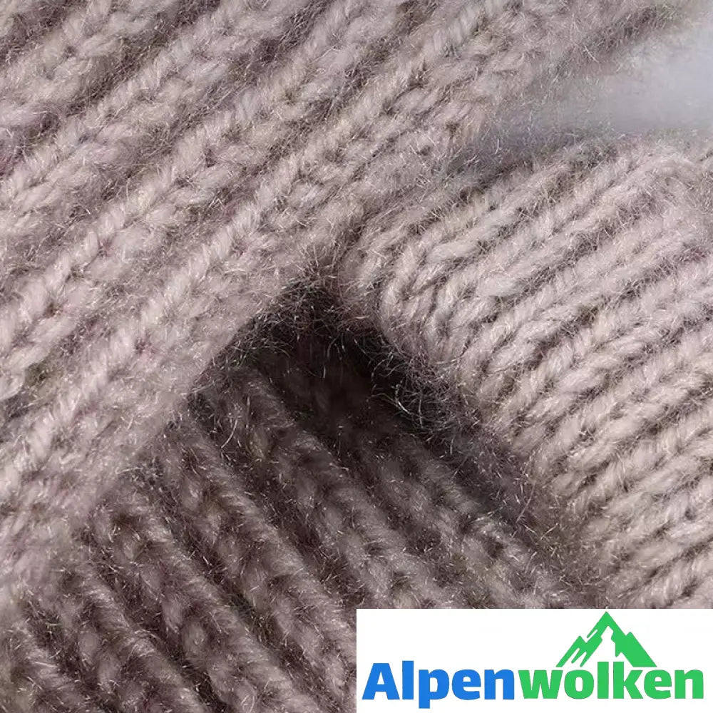 Alpenwolken - Damen Verdickter Warmer Einteiliger Hutschal