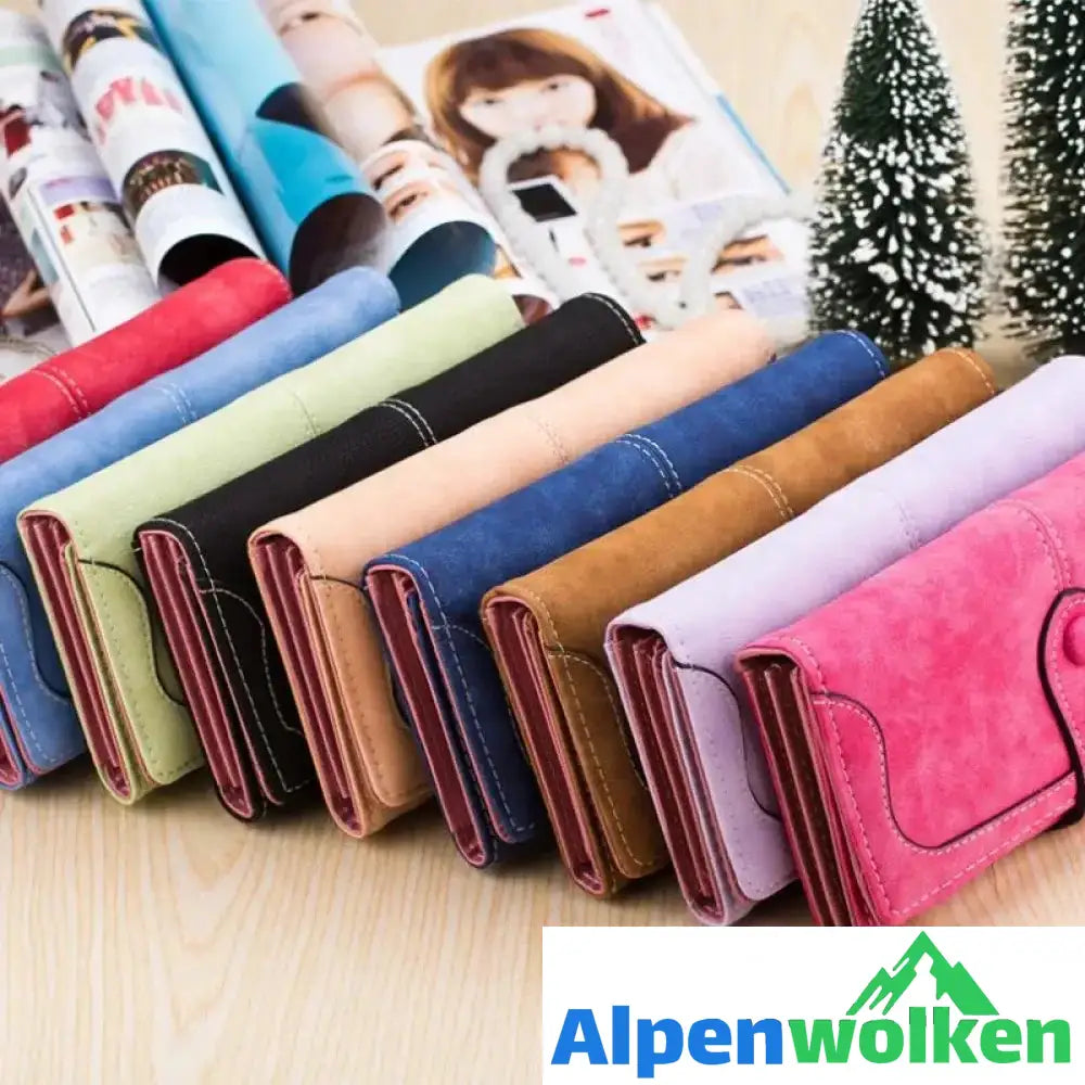 Alpenwolken - Damen Vintage gefrostete Brieftasche