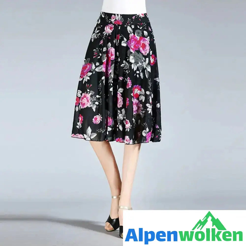 Alpenwolken - Damen Vintage-Stil weitem Bein Culottes Stil 10