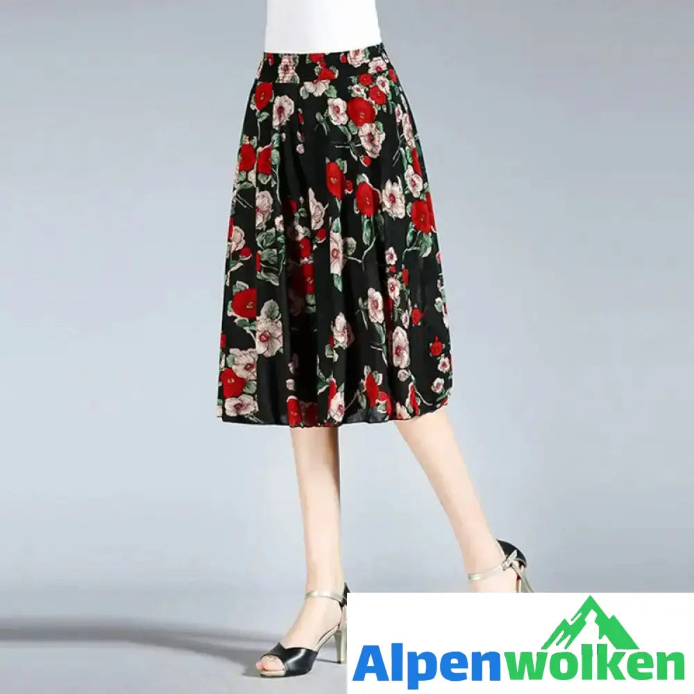 Alpenwolken - Damen Vintage-Stil weitem Bein Culottes Stil 12