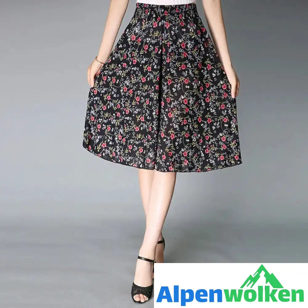 Alpenwolken - Damen Vintage-Stil weitem Bein Culottes Stil 15