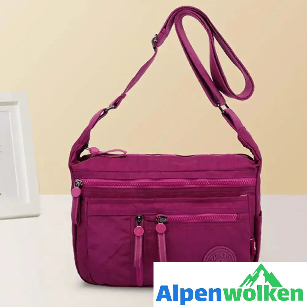 Alpenwolken - Damen Wasserdichte Reisetasche aus Nylon mit mehreren Taschen