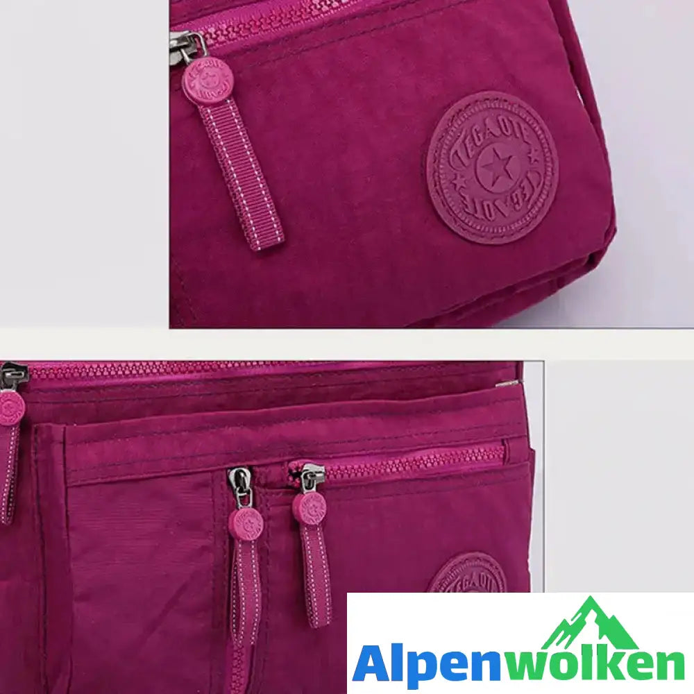 Alpenwolken - Damen Wasserdichte Reisetasche aus Nylon mit mehreren Taschen