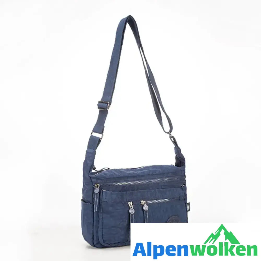 Alpenwolken - Damen Wasserdichte Reisetasche aus Nylon mit mehreren Taschen Blau