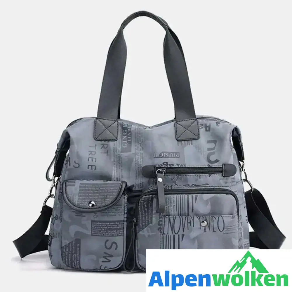 Alpenwolken - Damen Wasserdichte Reisetasche mit großem Fassungsvermögen Blau