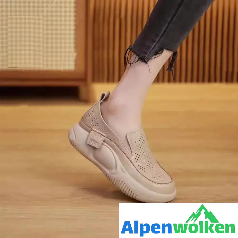 Alpenwolken - Damenschuhe mit dicken Sohlen