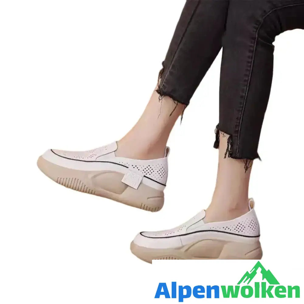 Alpenwolken - Damenschuhe mit dicken Sohlen