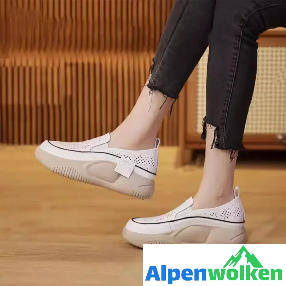 Alpenwolken - Damenschuhe mit dicken Sohlen