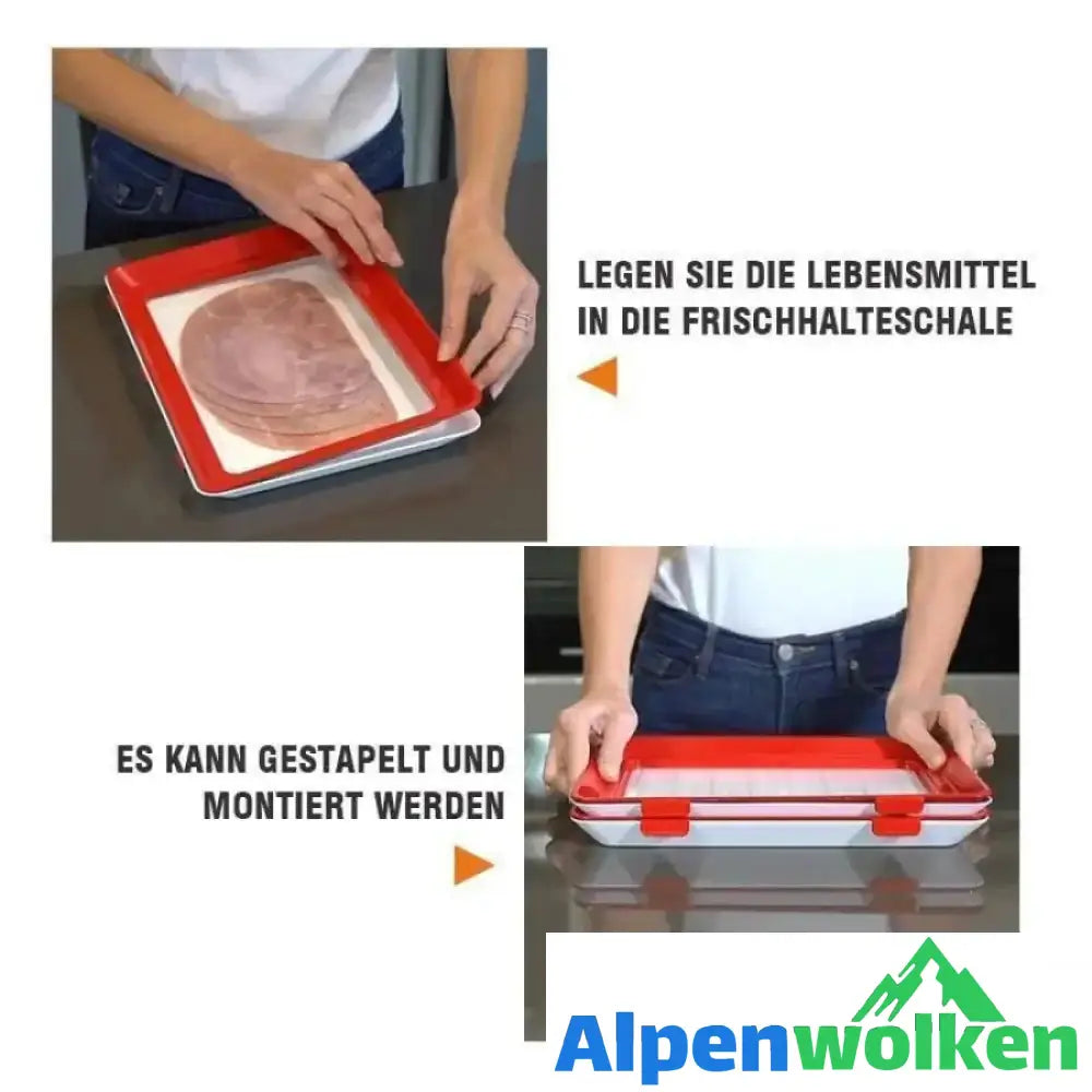 Alpenwolken - Das kreative Tablett für Lebensmittelkonservierung