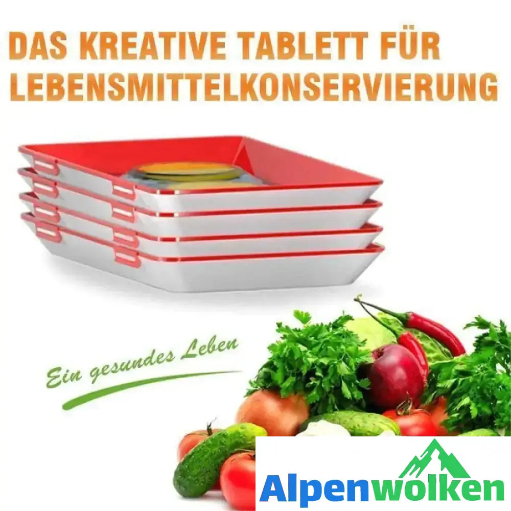 Alpenwolken - Das kreative Tablett für Lebensmittelkonservierung