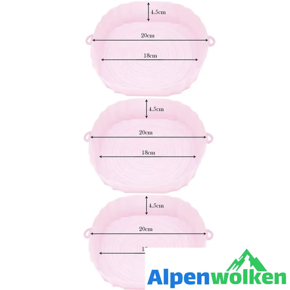 Alpenwolken - Dauerhafte Silikonschalen für die Heißluftfritteuse