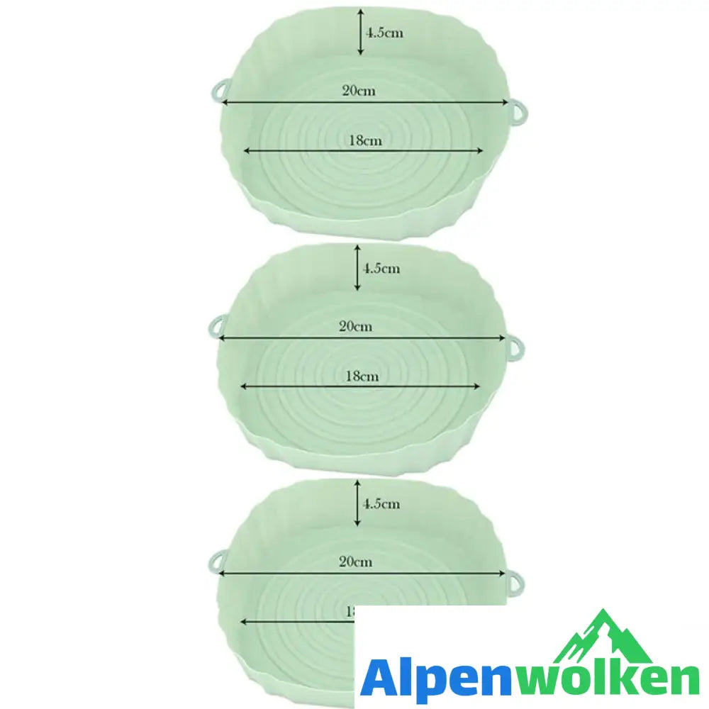 Alpenwolken - Dauerhafte Silikonschalen für die Heißluftfritteuse