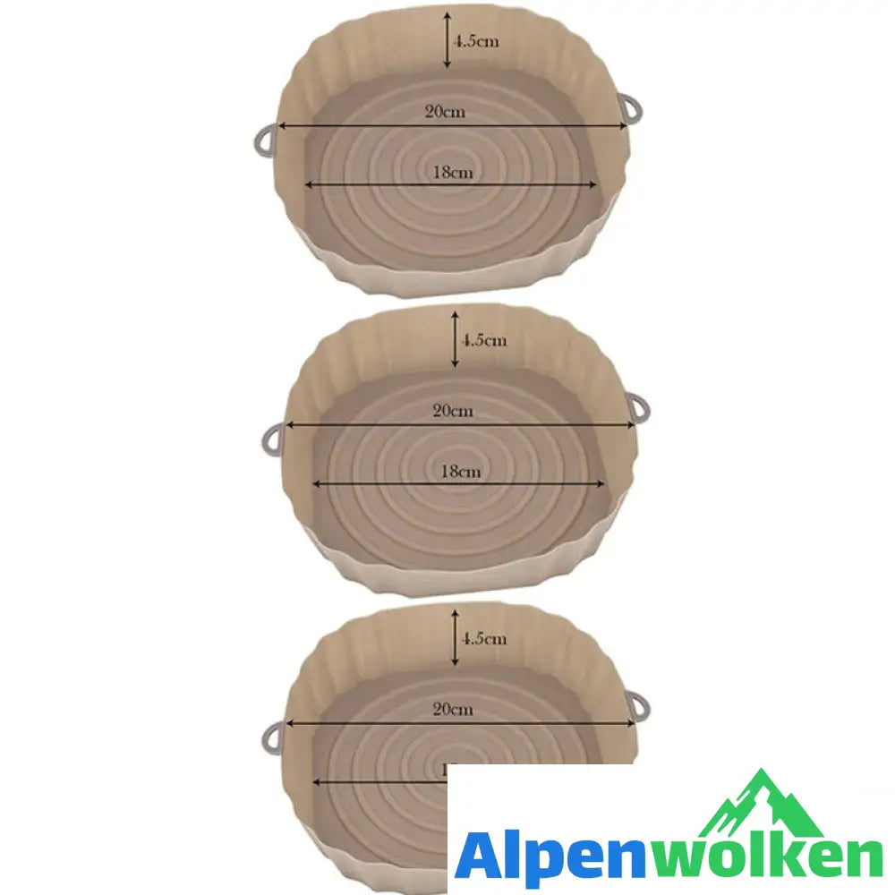 Alpenwolken - Dauerhafte Silikonschalen für die Heißluftfritteuse