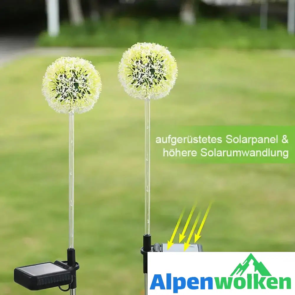 Alpenwolken - Dekorative Solar-Löwenzahn-Leuchte