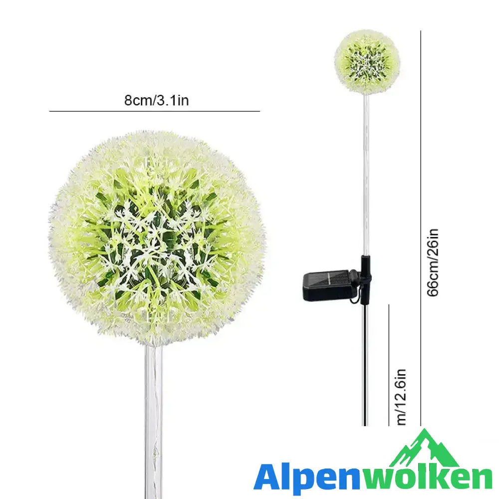 Alpenwolken - Dekorative Solar-Löwenzahn-Leuchte