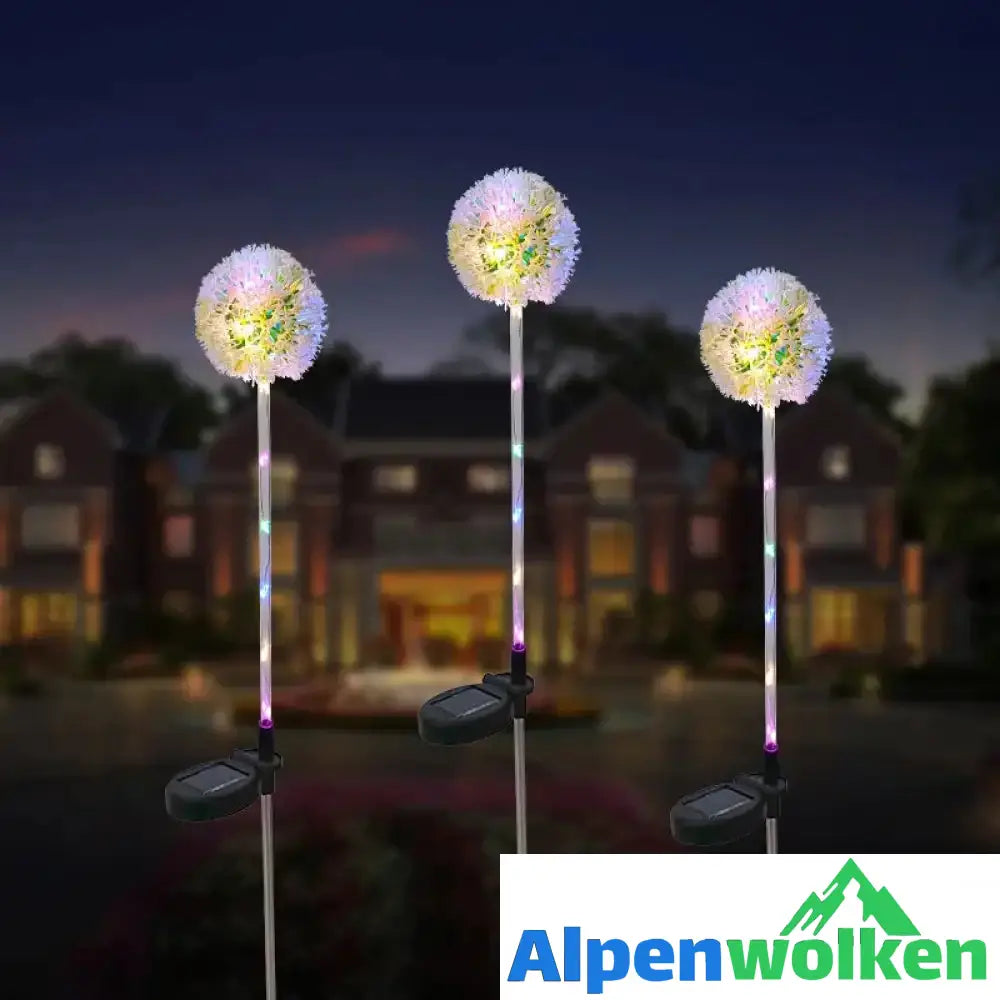 Alpenwolken - Dekorative Solar-Löwenzahn-Leuchte