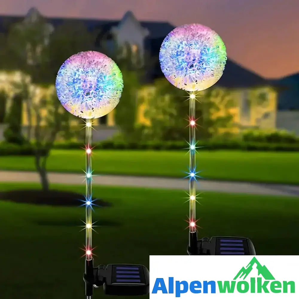 Alpenwolken - Dekorative Solar-Löwenzahn-Leuchte