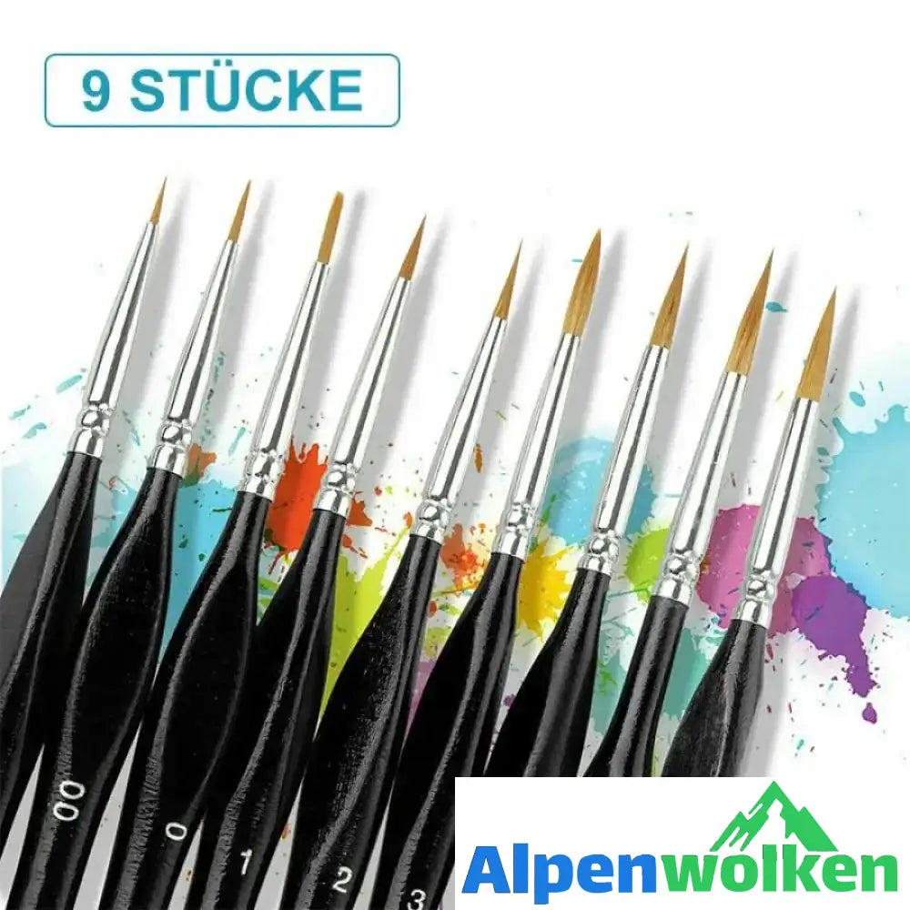 Alpenwolken - Detailsatz für Miniaturpinsel (9 STÜCKE)