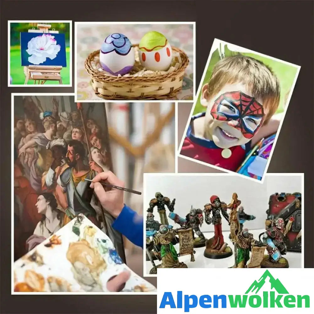 Alpenwolken - Detailsatz für Miniaturpinsel (9 STÜCKE)