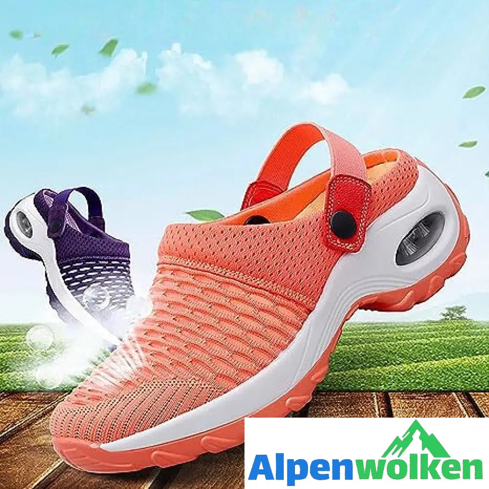 Alpenwolken - Diabetiker Gehen Orthopädische Luftkissen-Schuhe zum Hineinschlüpfen