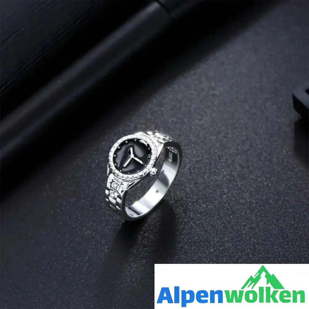 Alpenwolken - Diamant Uhrförmiger Ring