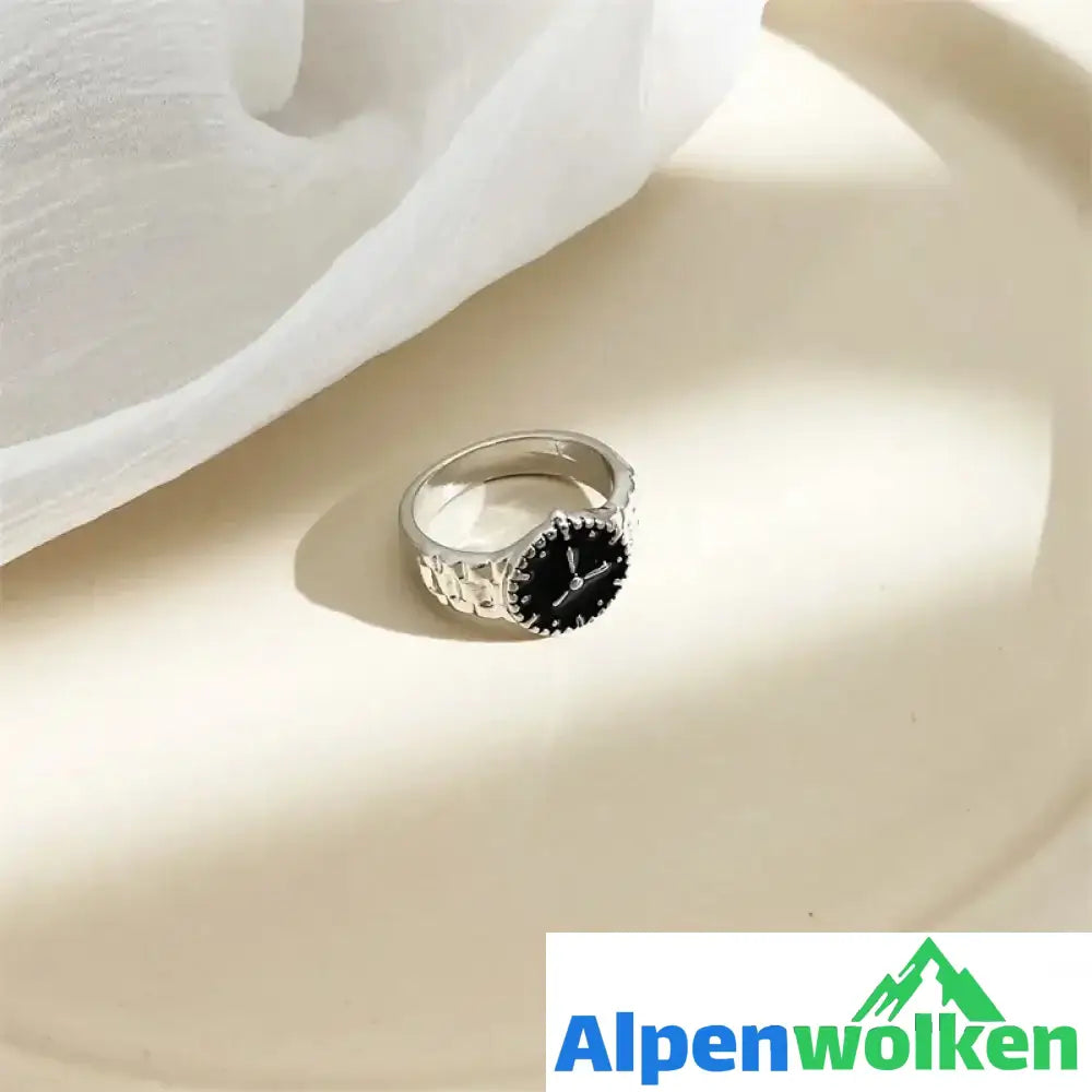 Alpenwolken - Diamant Uhrförmiger Ring