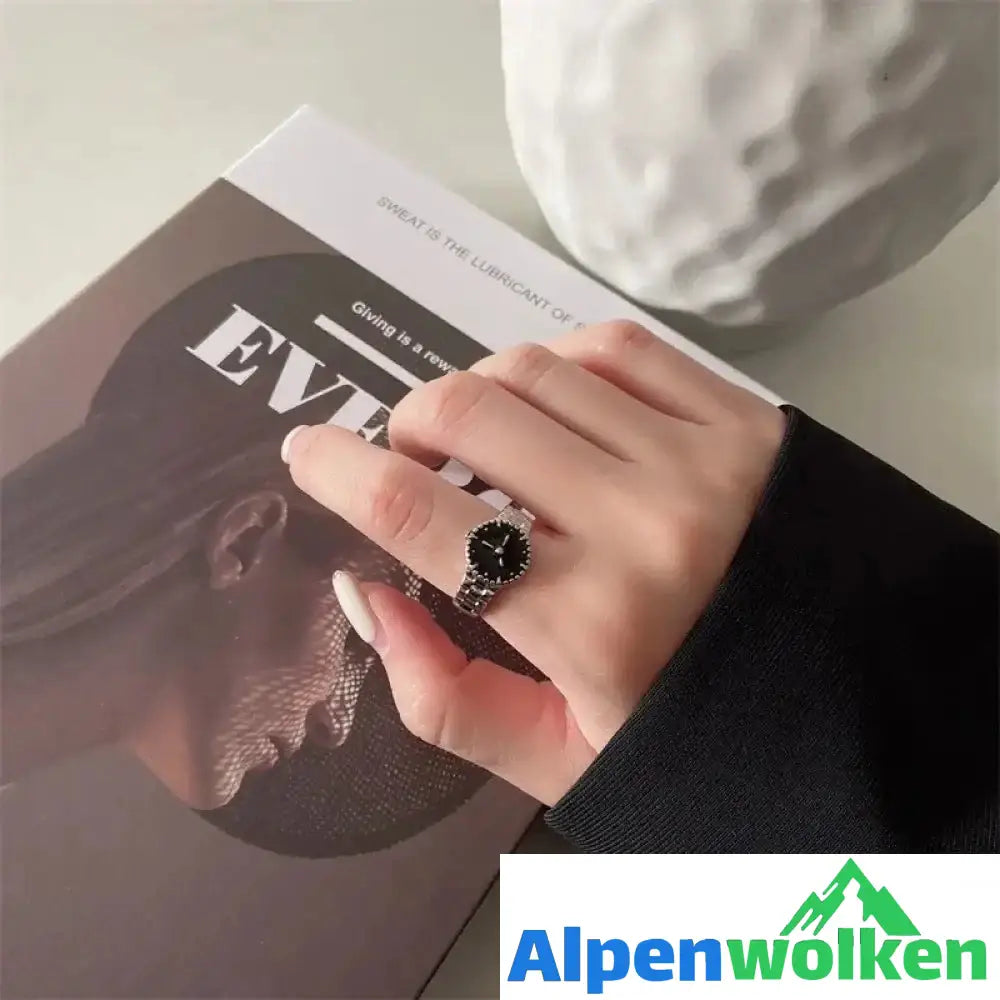 Alpenwolken - Diamant Uhrförmiger Ring