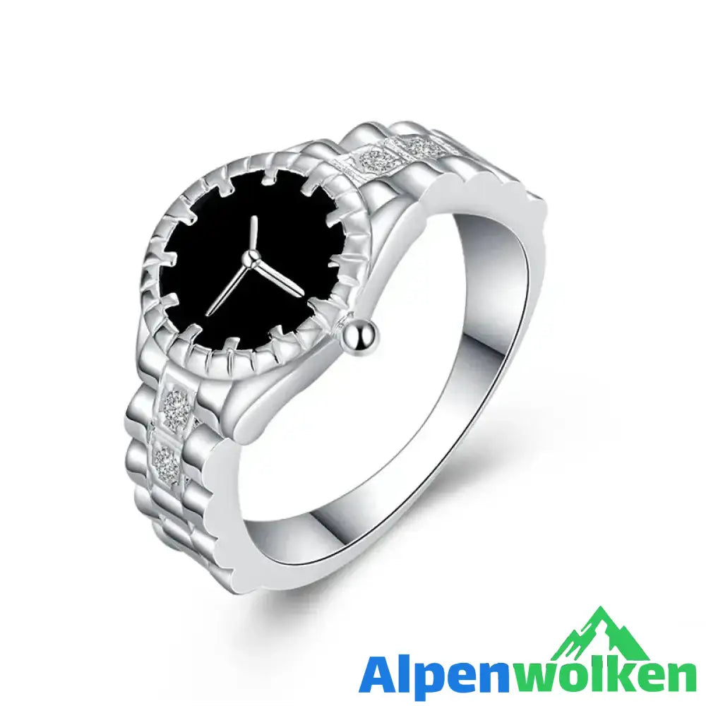 Alpenwolken - Diamant Uhrförmiger Ring