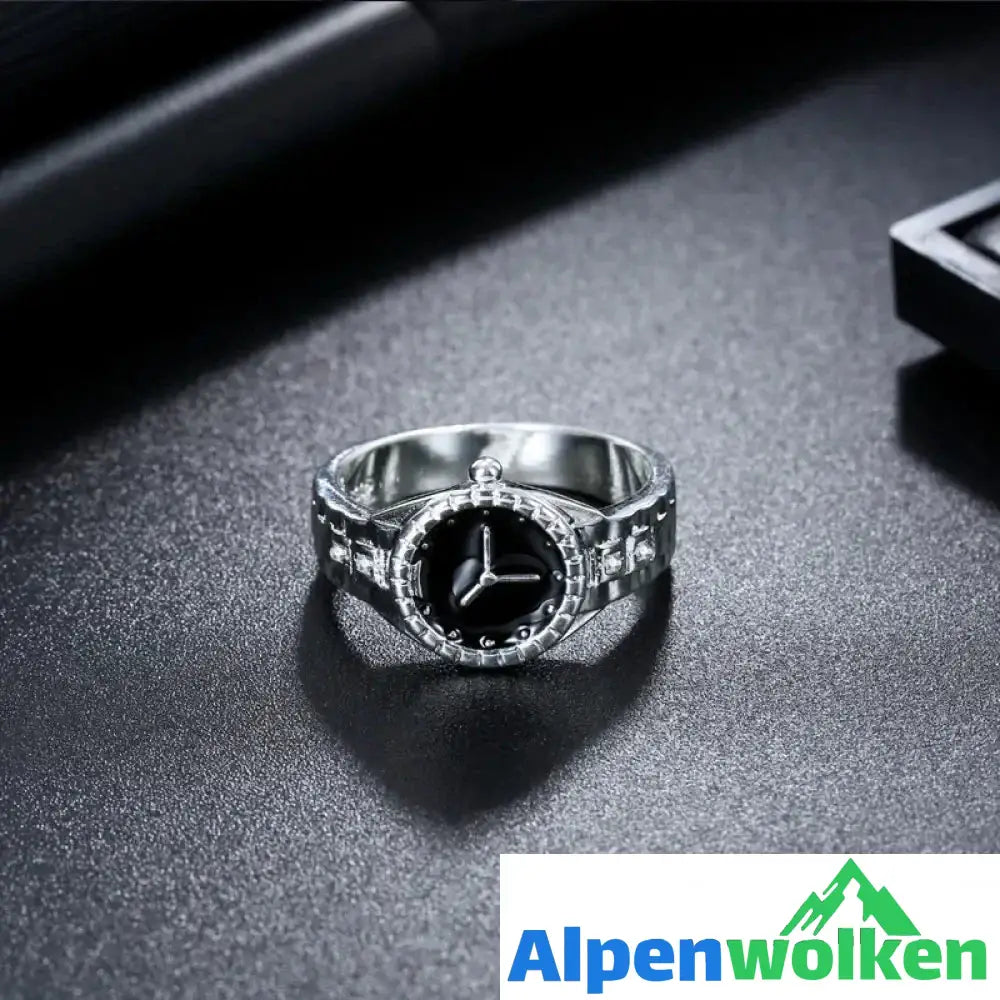 Alpenwolken - Diamant Uhrförmiger Ring