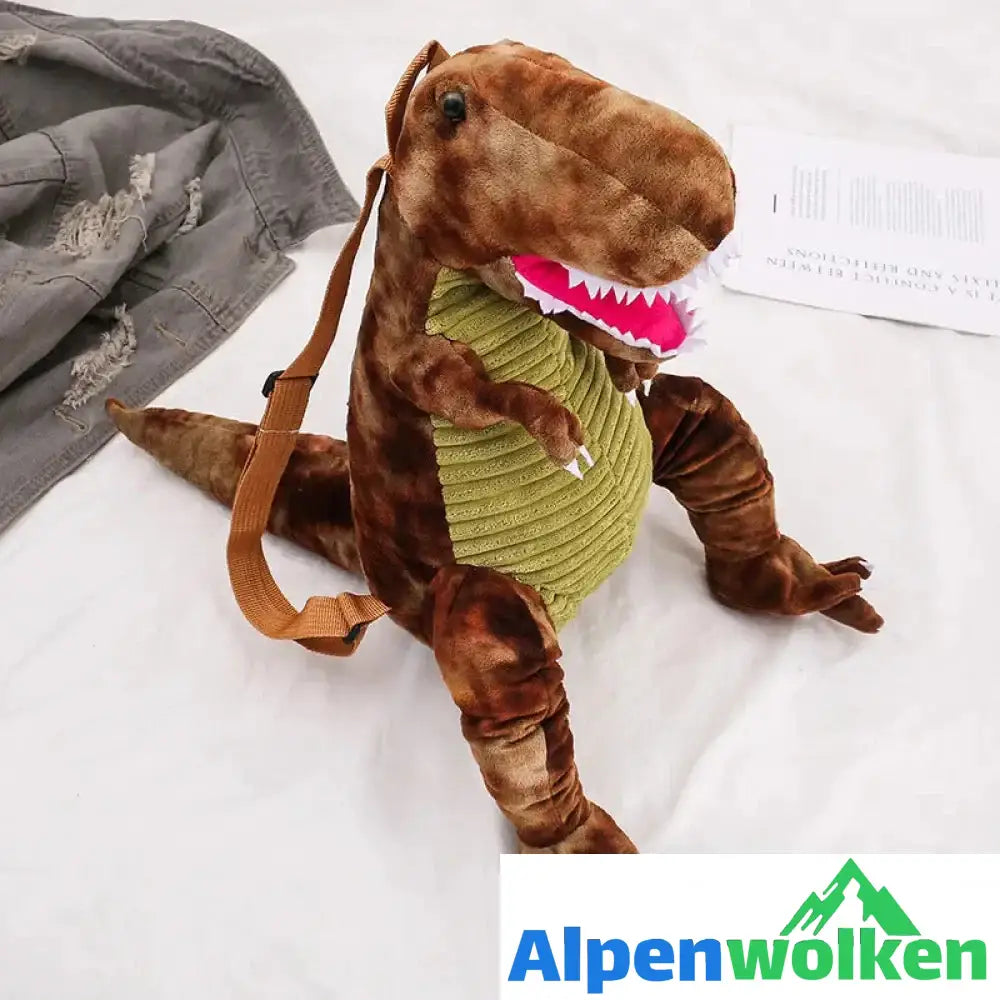 Alpenwolken - 🦖Dinosaurier-Rucksack🦖 braun