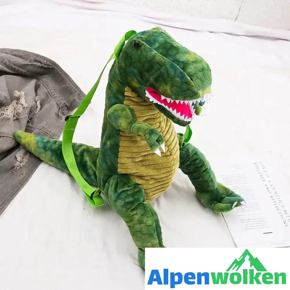 Alpenwolken - 🦖Dinosaurier-Rucksack🦖 grün