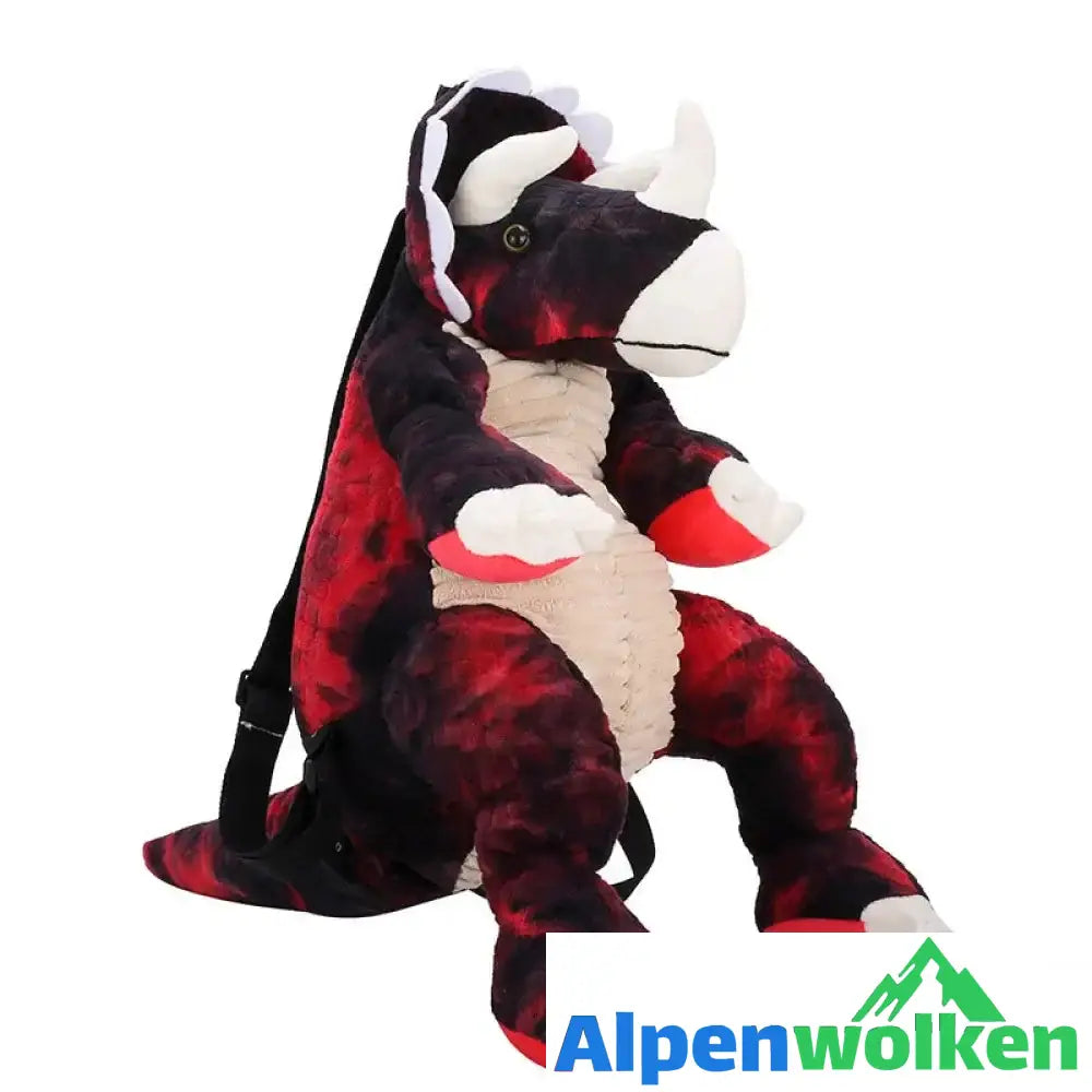 Alpenwolken - 🦖Dinosaurier-Rucksack🦖 rot