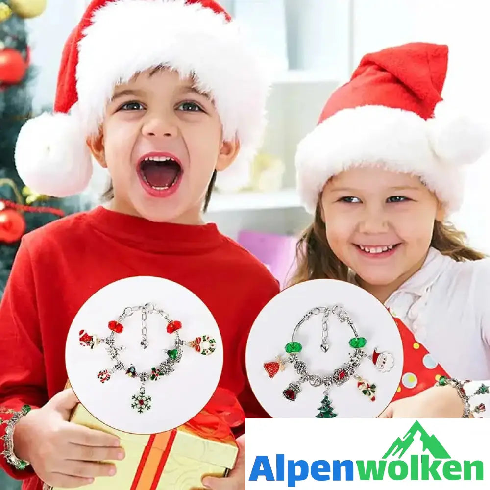 Alpenwolken - DIY 24 Tage Weihnachts-Countdown-Kalender-Armbänder-Set