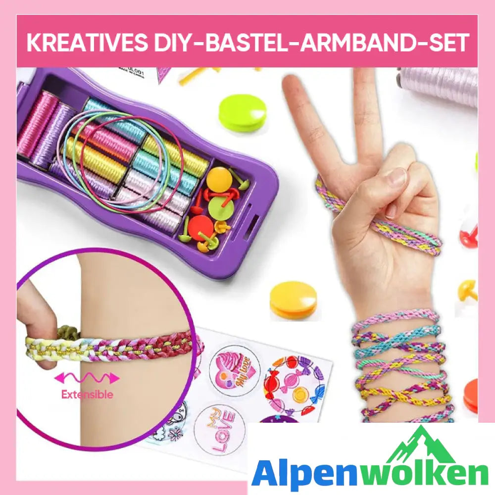 Alpenwolken - DIY Handseilflechter-Set