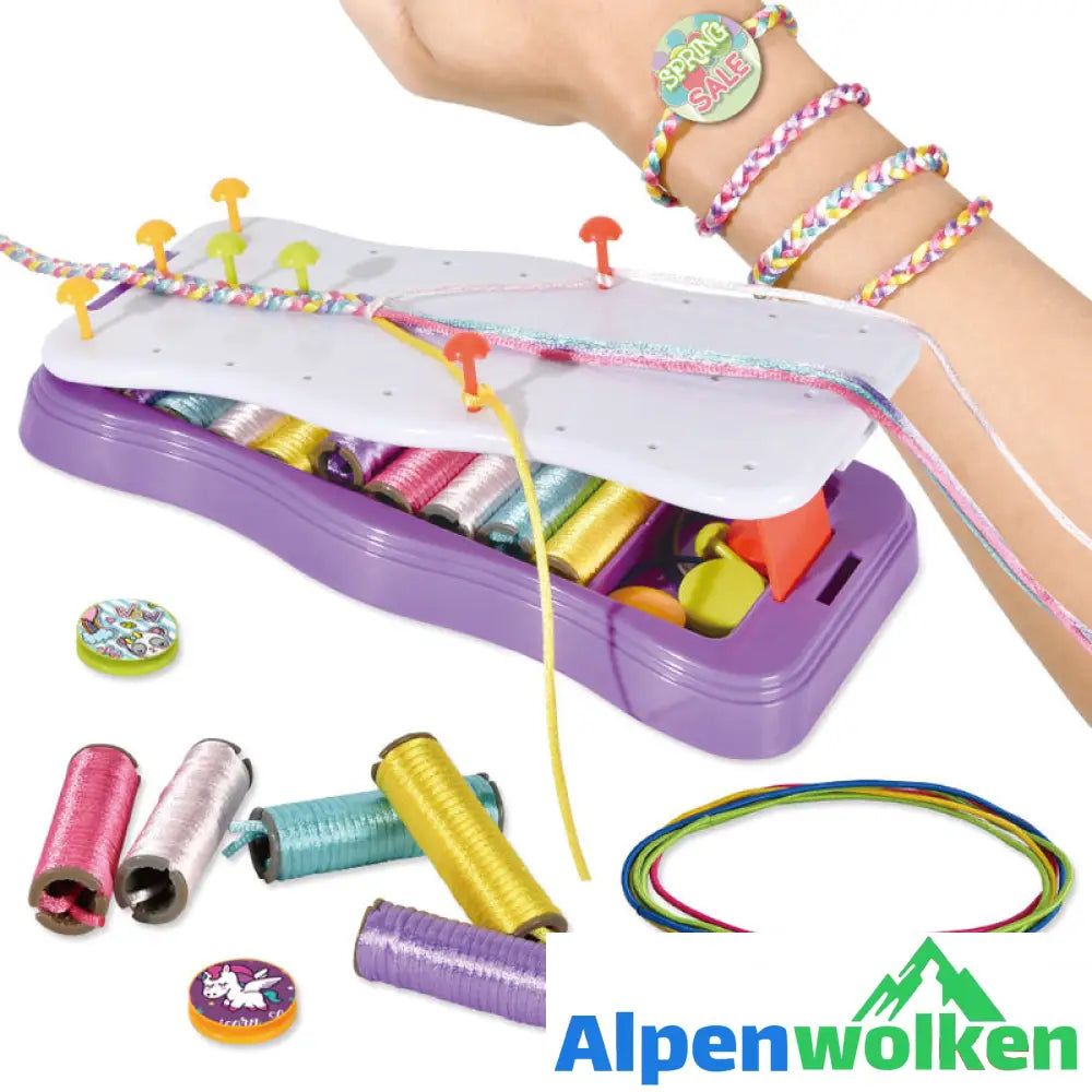 Alpenwolken - DIY Handseilflechter-Set