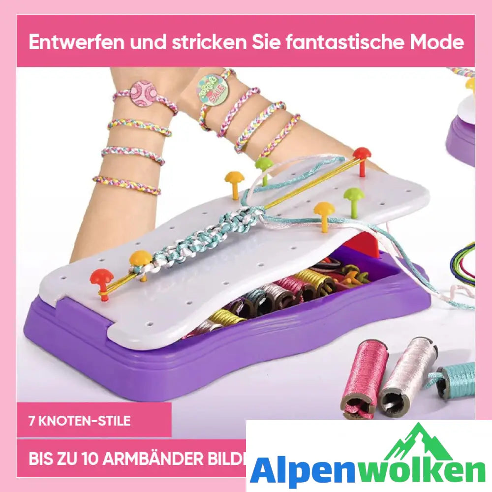 Alpenwolken - DIY Handseilflechter-Set