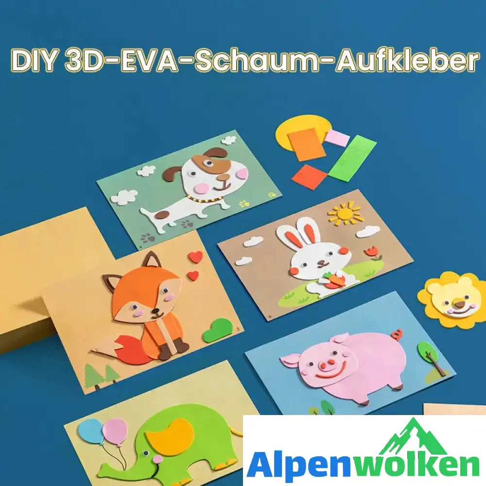 Alpenwolken - DIY Kinder Handgemachte Aufkleber