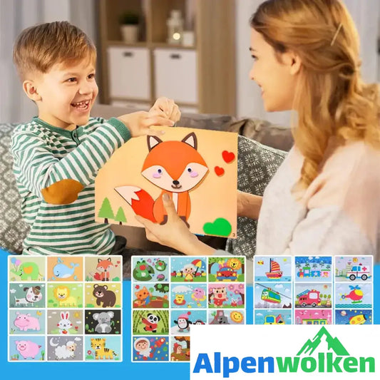 Alpenwolken - DIY Kinder Handgemachte Aufkleber