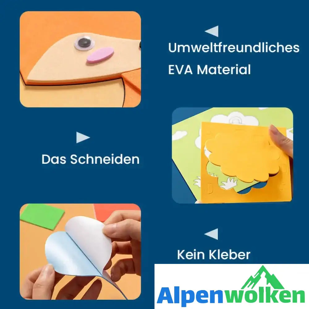 Alpenwolken - DIY Kinder Handgemachte Aufkleber