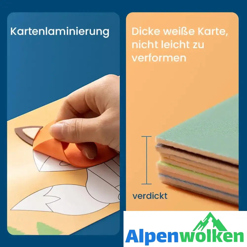 Alpenwolken - DIY Kinder Handgemachte Aufkleber