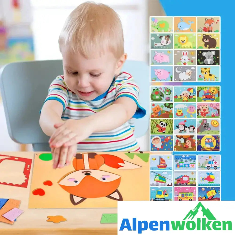 Alpenwolken - DIY Kinder Handgemachte Aufkleber